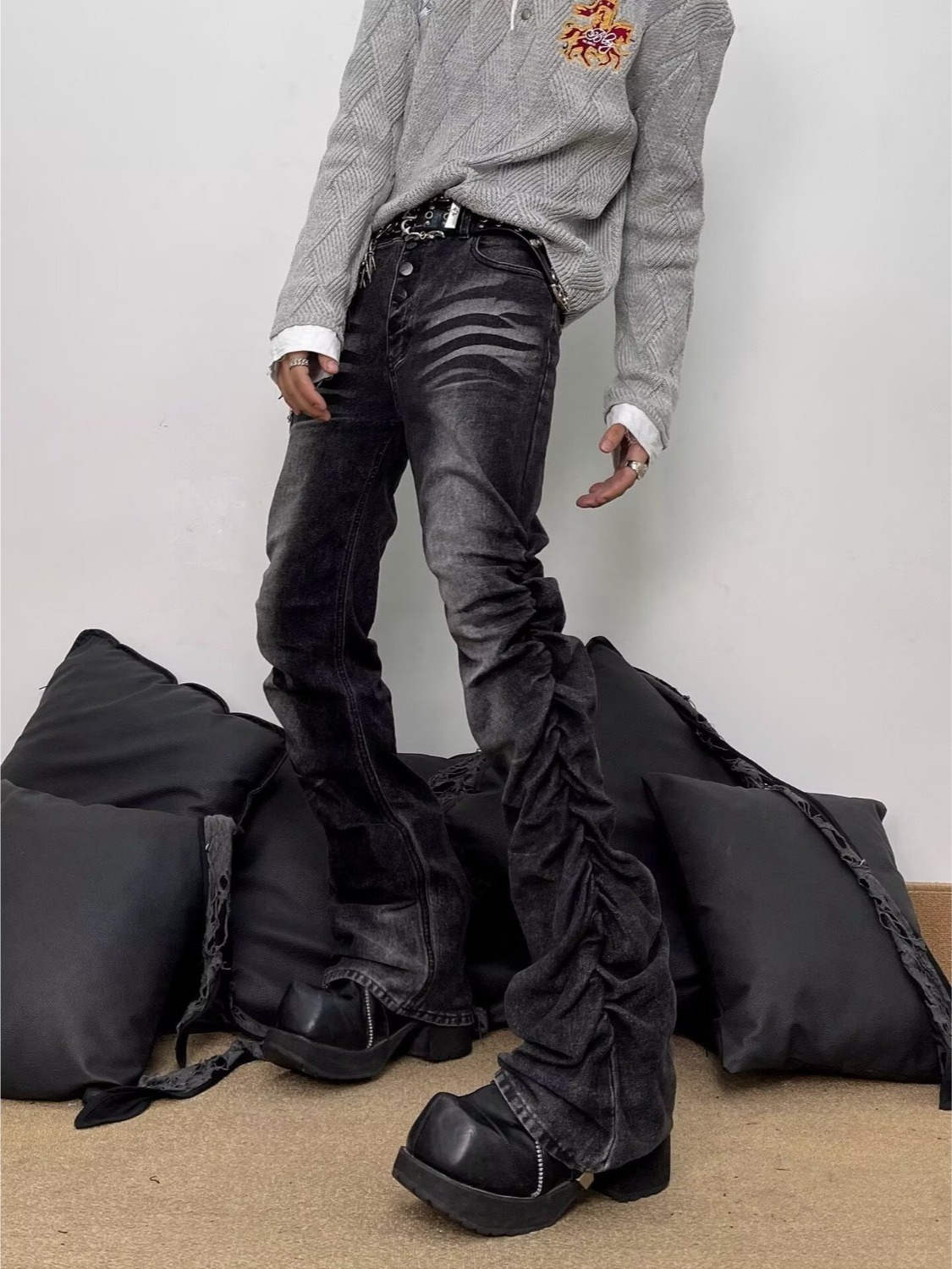 Streetwear Brand Denim - Мужские джинсы прямого кроя в стиле